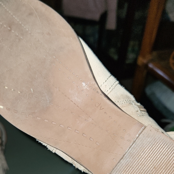 DV by Dolce Vita Cream Fringe Ankle Booties - Picture 7 of 11